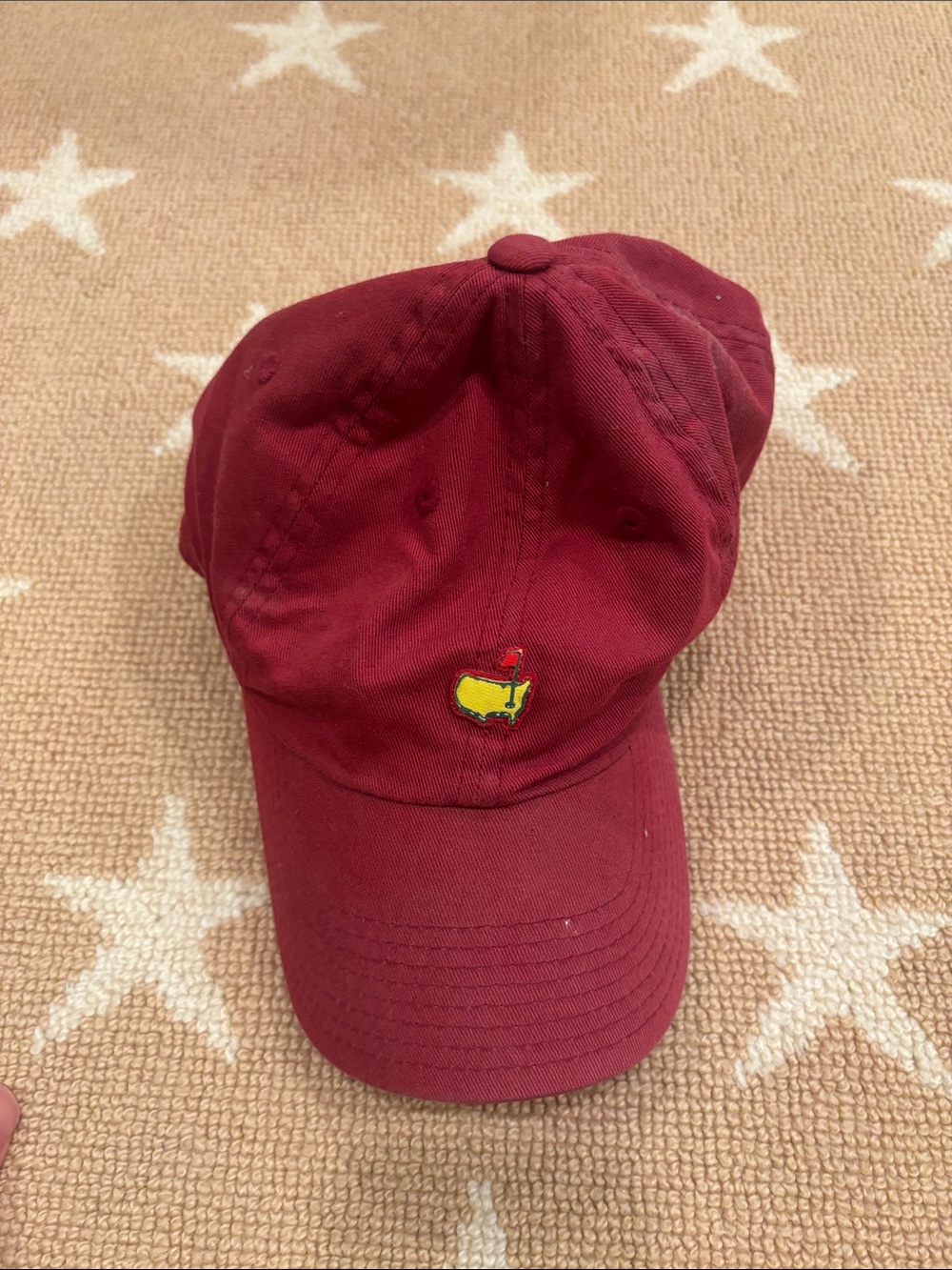 Men’s MASTERS Burgundy Baseball Cap with Logo